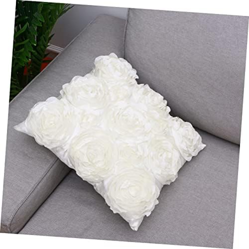 KICHOUSE 42x42cm Rose Throw Pillow Covers for Sofa and Car Seat