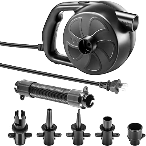 KERUITA 300W Electric Air Pump with 5 Nozzles