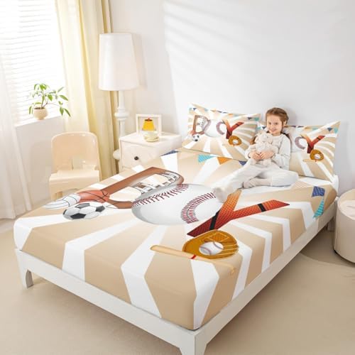 Castle Fairy Sports Ball Sheet Set with Pillowcases 1