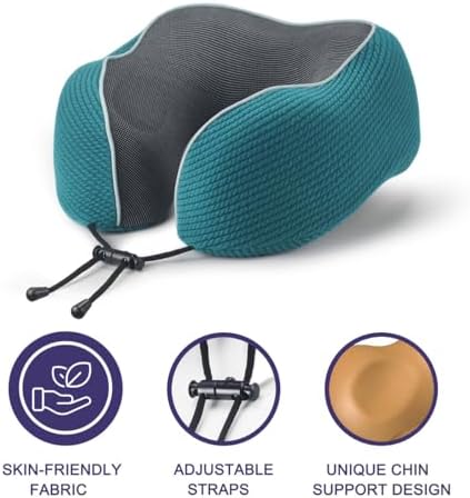 napfun Travel Neck Pillow with Memory Foam Support 1