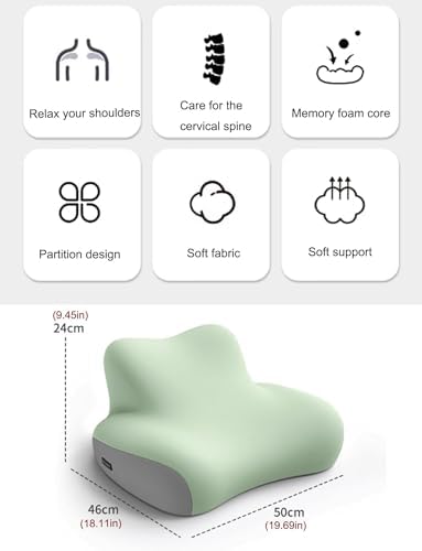 Back Pain Relief Lumbar Pillow for Sleeping and Reading