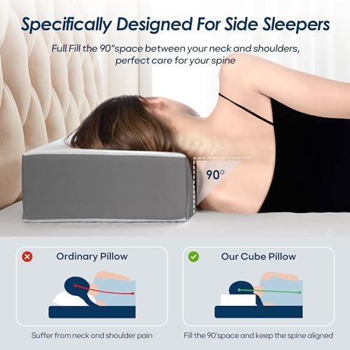 KEHANGTE Cooling Cube Pillow for Side Sleepers 1