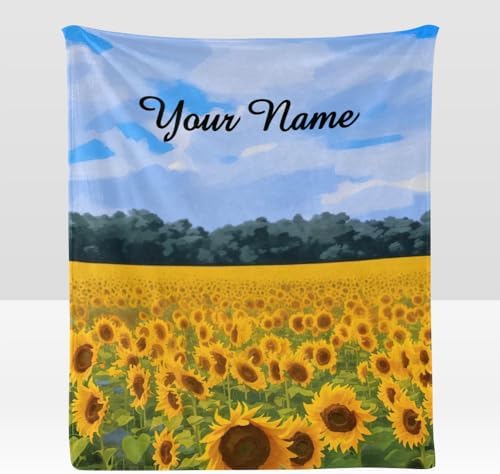 Custom Blanket with Name - Soft Fleece Throw for Home