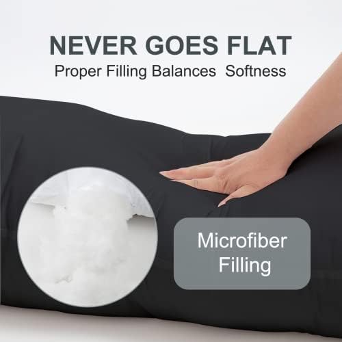 DOWNCOOL Full Body Pillow Insert - 20x54 Inch Breathable Support