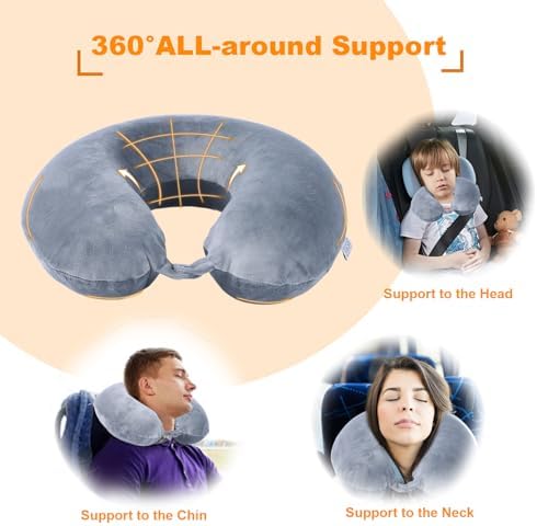 Far win Travel Pillow - Memory Foam Neck Support Pillow
