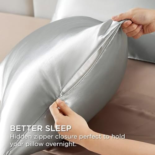 Bedsure Satin Pillowcase Set 2 Pack - 20x26 Inches 1