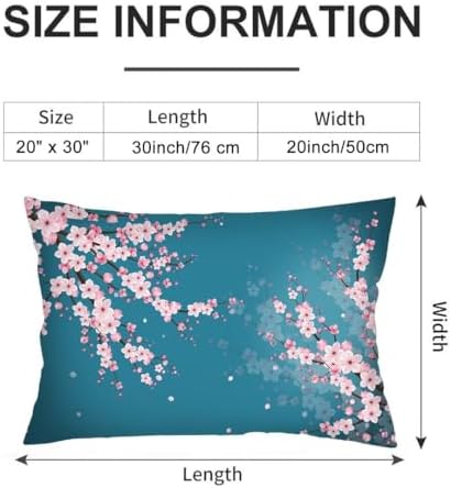 TOKILIAR Cherry Blossom Queen Pillowcase Set of 2