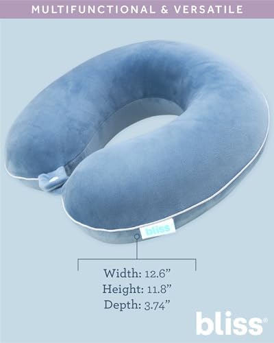 Bliss Lightweight Travel Neck Pillow with Snap Closure