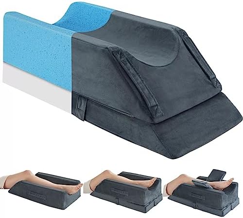 JOYWOO Memory Foam Leg Elevation Pillow - 4 Height Options Removable Washable Cover