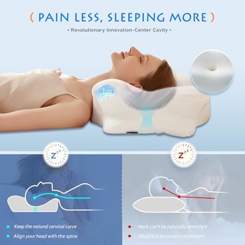 EUCIOR Cooling Gel Pillow for Neck and Shoulder Support