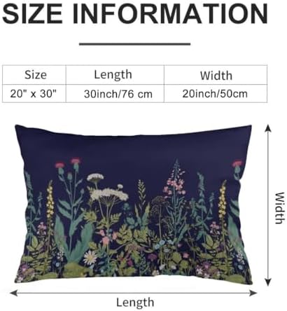 Floral Throw Pillow Covers Queen Size Set of 2