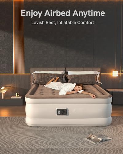 NatraCalm Queen Air Mattress with Built-in Pump