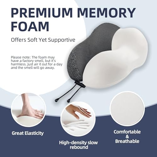 SKYTRAX COMF Travel Pillow with Extra Large Hood
