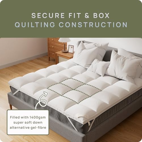 RV Short Queen Mattress Topper - Soft Pillow Top for Camper Beds
