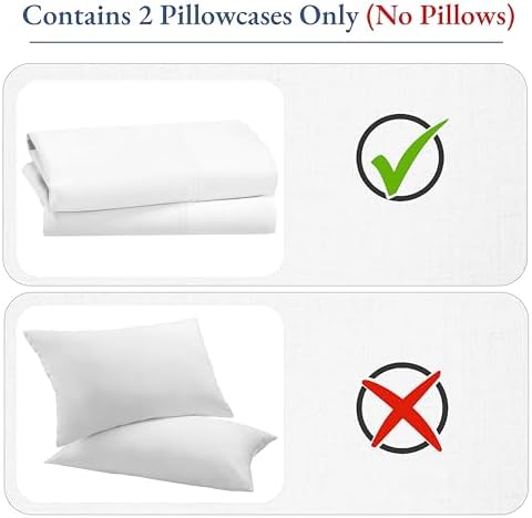 California Design Den 800 Thread Count 100 Cotton Pillowcases Set of 2