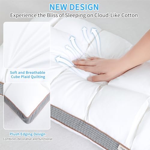 YOUR MOON Soft Pillow Queen - 100 Cotton Shell