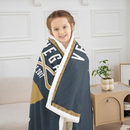 Feelyou Sherpa Fleece Throw Blanket for Ice Hockey Fans