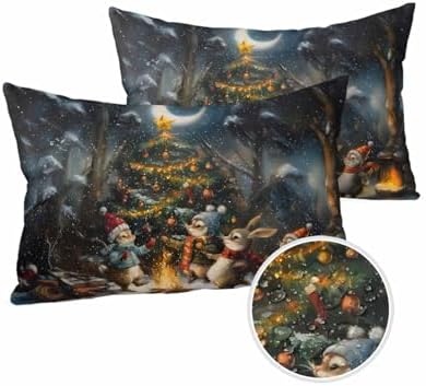 Waterproof Pillow Protector 2 Pack with Zipper Animals Design