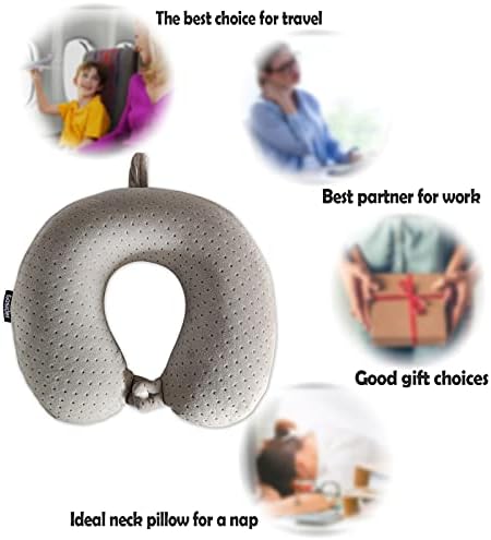 Gosider Memory Foam Travel Pillow U Shape Neck Support