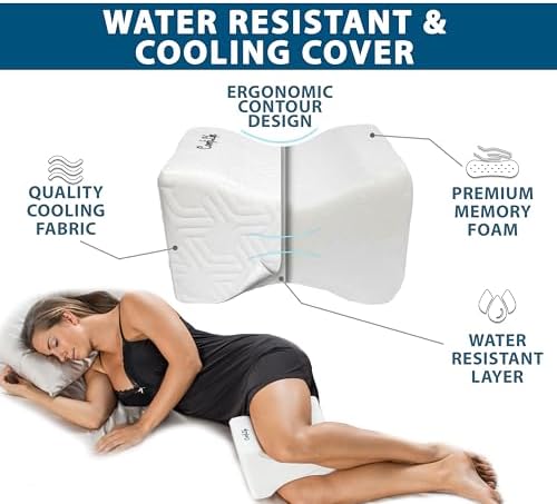 ComfiLife Knee Pillow for Side Sleepers - Cooling and Adjustable
