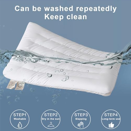 Soft Supportive Low Pillow for Sleeping Comfort