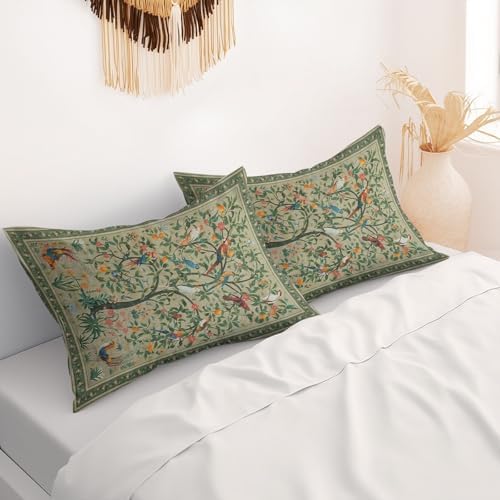 Chinoiserie Pillow Protectors with Zipper Set of 2
