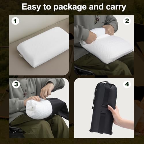 Vekkia Travel Pillow with Washable Cover 1