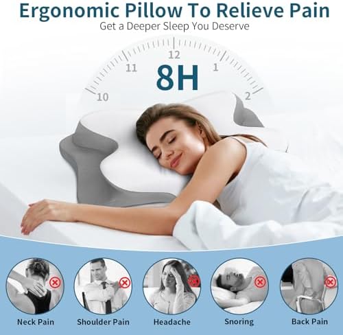 HAMYODO Cooling Neck Pillow for Pain Relief and Comfort