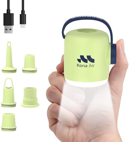 Woowind Cordless Air Mattress Pump with LED Light