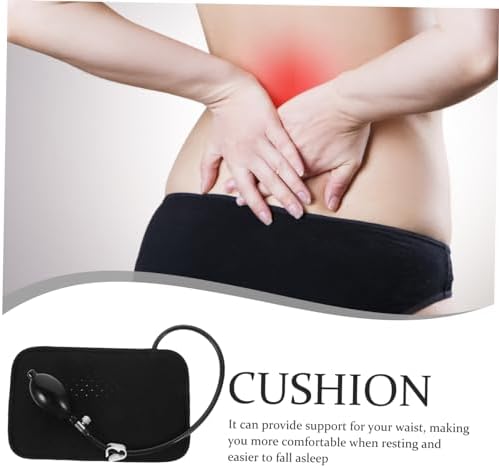 Ipetboom Inflatable Lumbar Support Pad for Hiking Camping Office Breaks