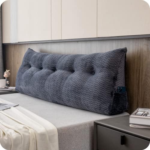 ZOEMO Large Triangular Headboard Pillow with Removable Cover