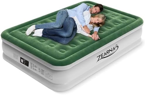 Zearna Air Mattress Queen with Built-In Pump