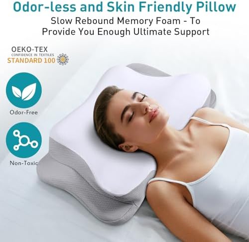 Mokaloo Cooling Neck Pillow for Pain Relief and Comfort