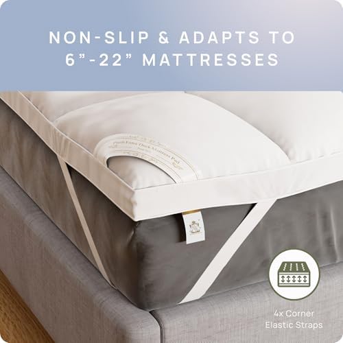 RV Short Queen Mattress Topper - Soft Pillow Top for Camper Beds