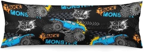 Cool Monster Truck Body Pillow Cover 20x54