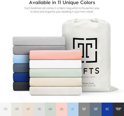 Tafts Bamboo Viscose Full Sheets Set Ivory White