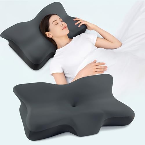 Silkena Cervical Neck Pillow for Side Back Stomach Sleepers