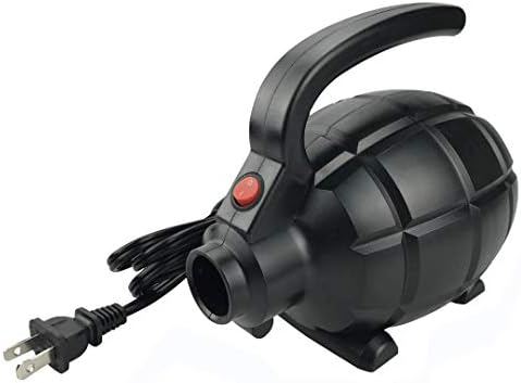 BOMPOW Electric Air Pump for Inflatables 600W Black 4 Nozzles