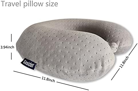 Gosider Memory Foam Travel Pillow U Shape Neck Support