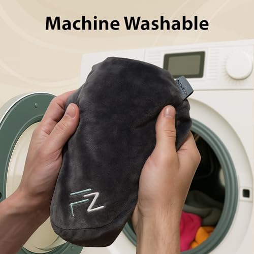 FLOWZOOM Air Inflatable Neck Pillow - Jet Black H-Shape with 5 Snooze Modes