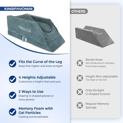 KingPavonini 4-Height Leg Elevation Pillow Set