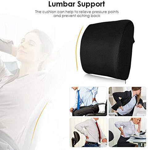 Memory Foam Lumbar Support Pillow for Back Pain Relief