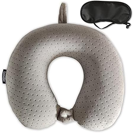 Gosider Memory Foam Travel Pillow U Shape Neck Support