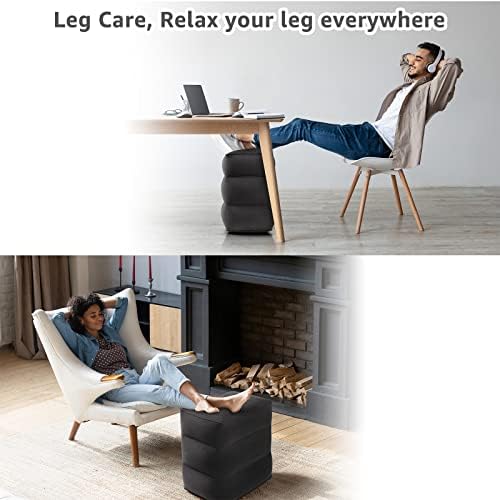 Rewondah 2-Pack Inflatable Foot Rest Pillow for Travel 1