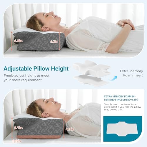 Elviros Cervical Neck Pillow for Sleep Relief