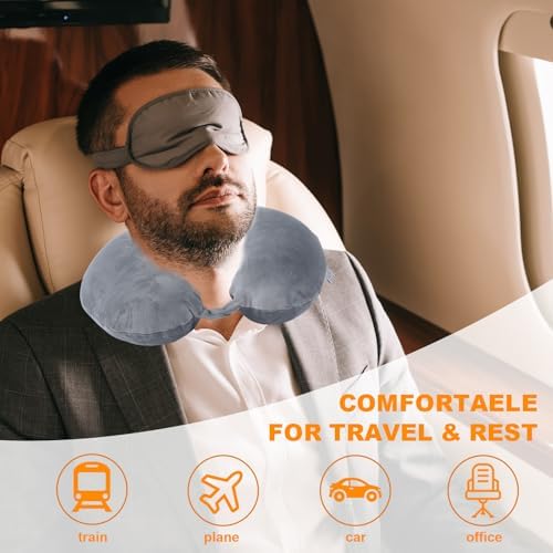 Far win Travel Pillow - Memory Foam Neck Support Pillow