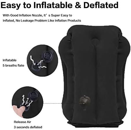 Kimiandy Inflatable Travel Pillow - 45 Neck Support for Comfortable Sleeping