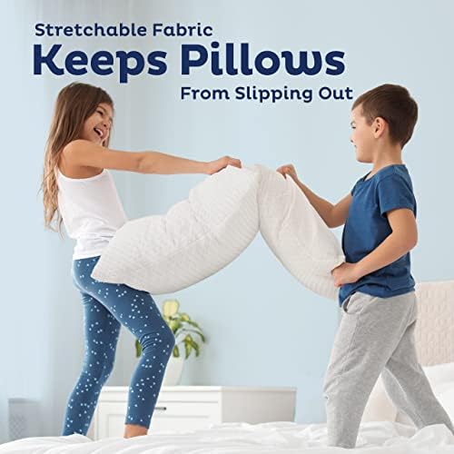 Snuggle-Pedic Pillow Covers - Zippered Kids Protector wKool Flow Technology