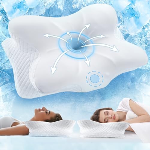 Vuteehy Cervical Pillow for Pain Relief and Cooling Support