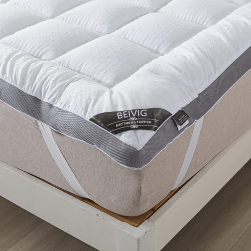BEIVIG Mattress Topper King Size Protector